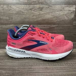 Brooks Launch 9 Pink Blue Womens US Size 7 EUR 38 1203741B604 Running Shoes